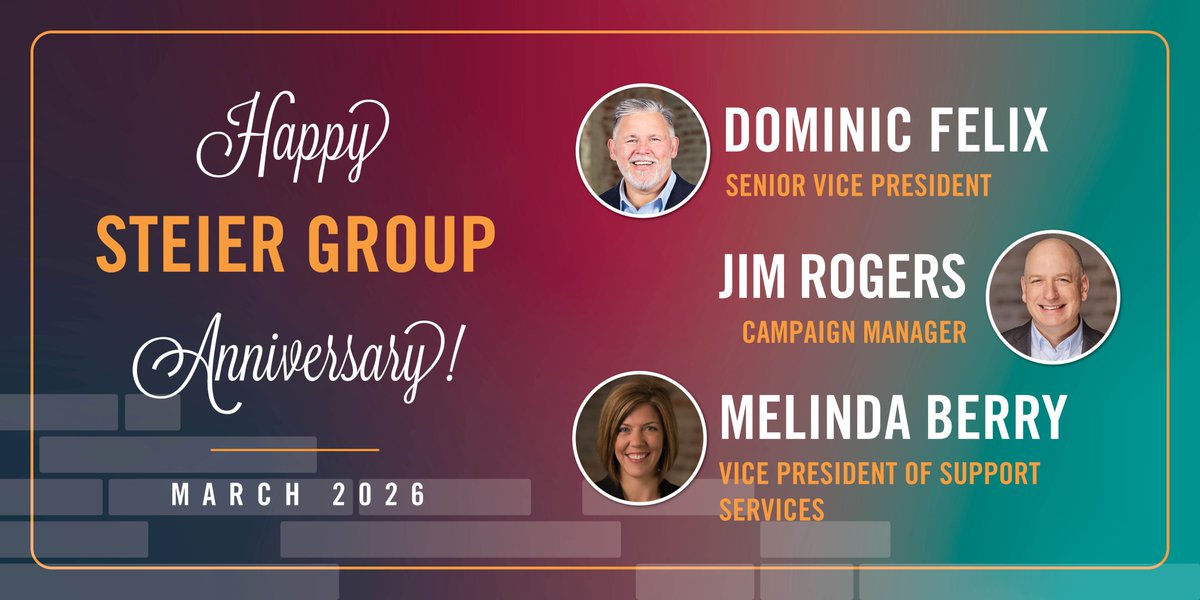 SteierGroup's tweet photo. Happy Steier Group anniversary, March crew! https://t.co/p13WpdXyQD