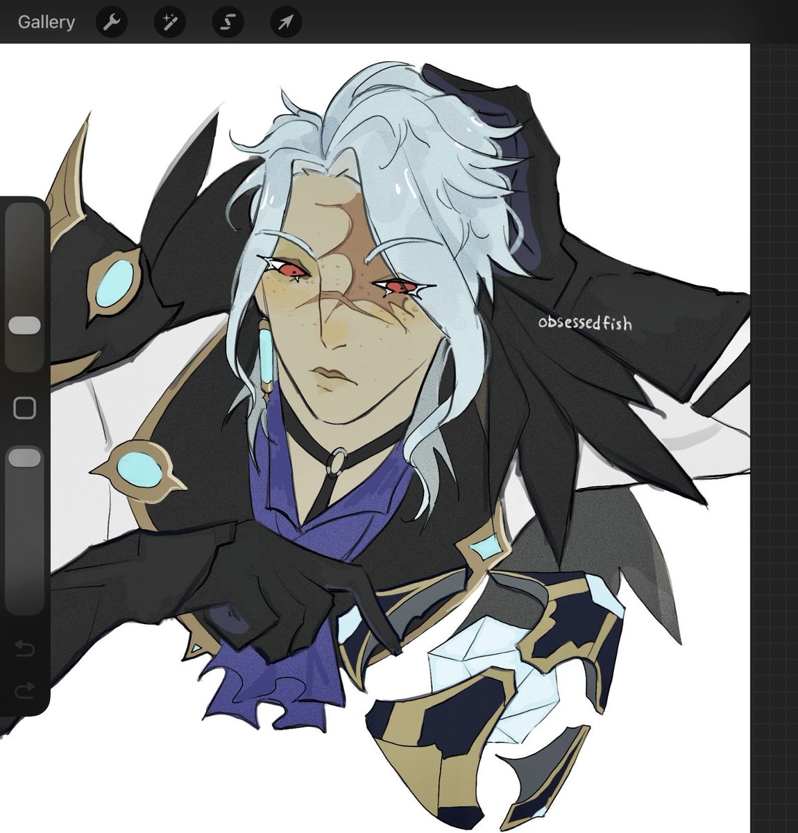 obsessedfish's tweet image. playing with his stim toy don’t disturb him
#dottore