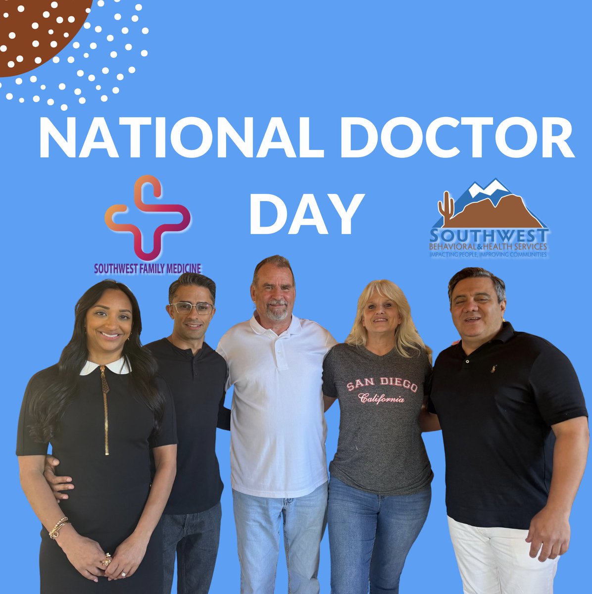 March is National Doctors Month 💙
Shoutout to our Northern AZ VP Eddy O’Brien, Dr. Patel &amp; Dr. Zamanian-thank you for the care, compassion, and commitment you bring every day.
You make a difference that truly matters.