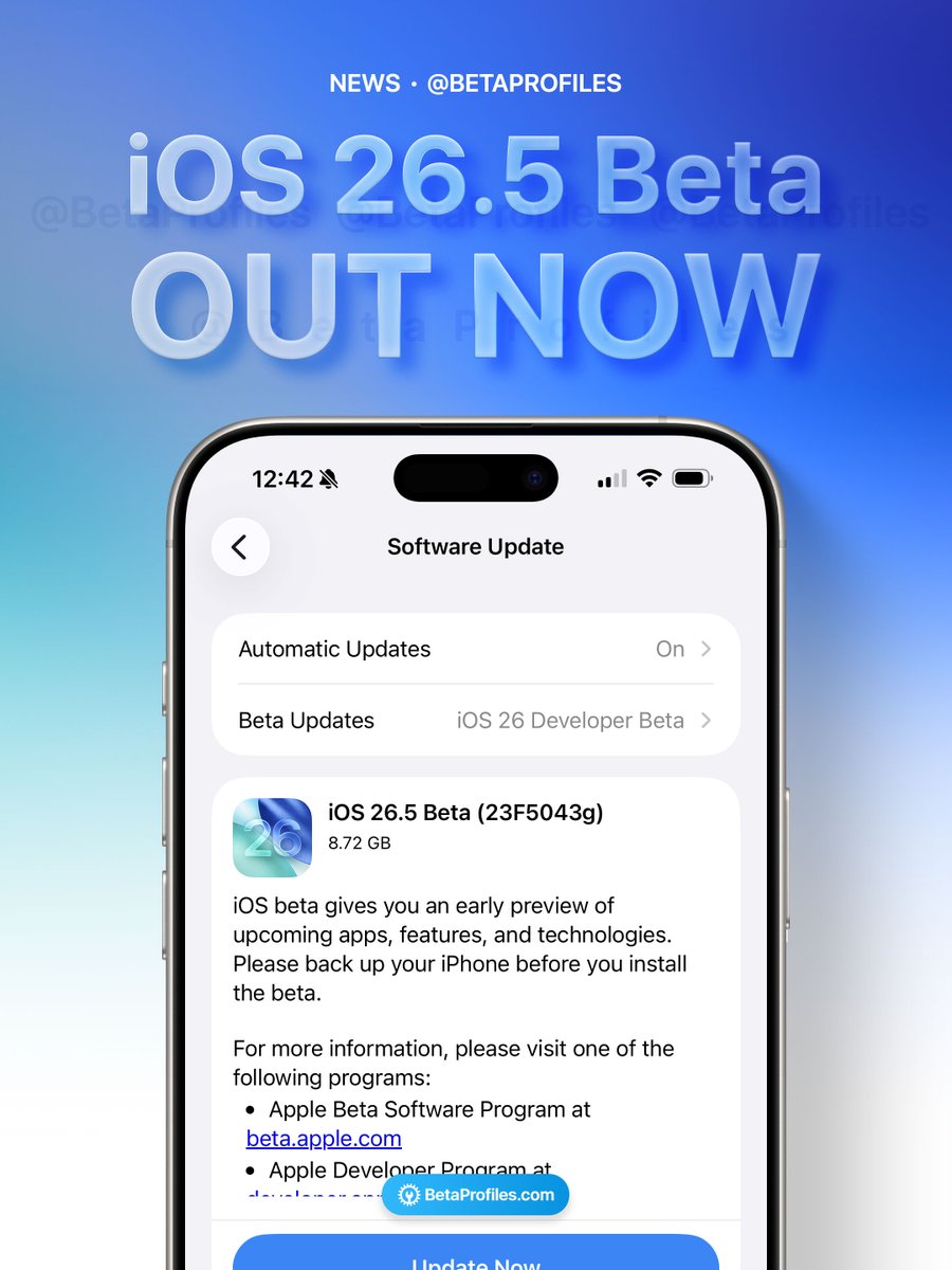 Beta Profiles tweet media