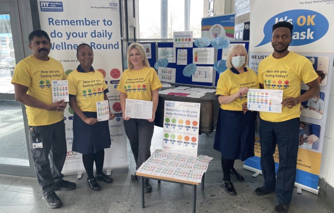 CActonRNcRHV's tweet photo. Great to see the implementation of wellness rounds today across @RWT_NHS and @WalsallHcareNHS and the collective effort to enhance the early detection of patient deterioration. Well done to all involved 🆗 https://t.co/GZQOxh2sxb