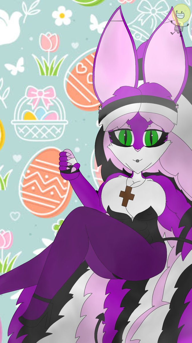 ScenieCabbie's tweet photo. KP's Easter egg, in base to their hair dye colours 🐱🐰😈✨🤍🖤🌈✝️🥚
#OCArtist #KuromiPurrloin #EasterEgg #Shadowy #BunnyDoll #PokémonXSanrio #LongHairFetish #Gijinka #Hottie #Sexy #Kuromita #MuscleMommy #ChillGuy #Easter #Cabbit #AnimeArt #SceneKid #KP https://t.co/Na04qFG3c3