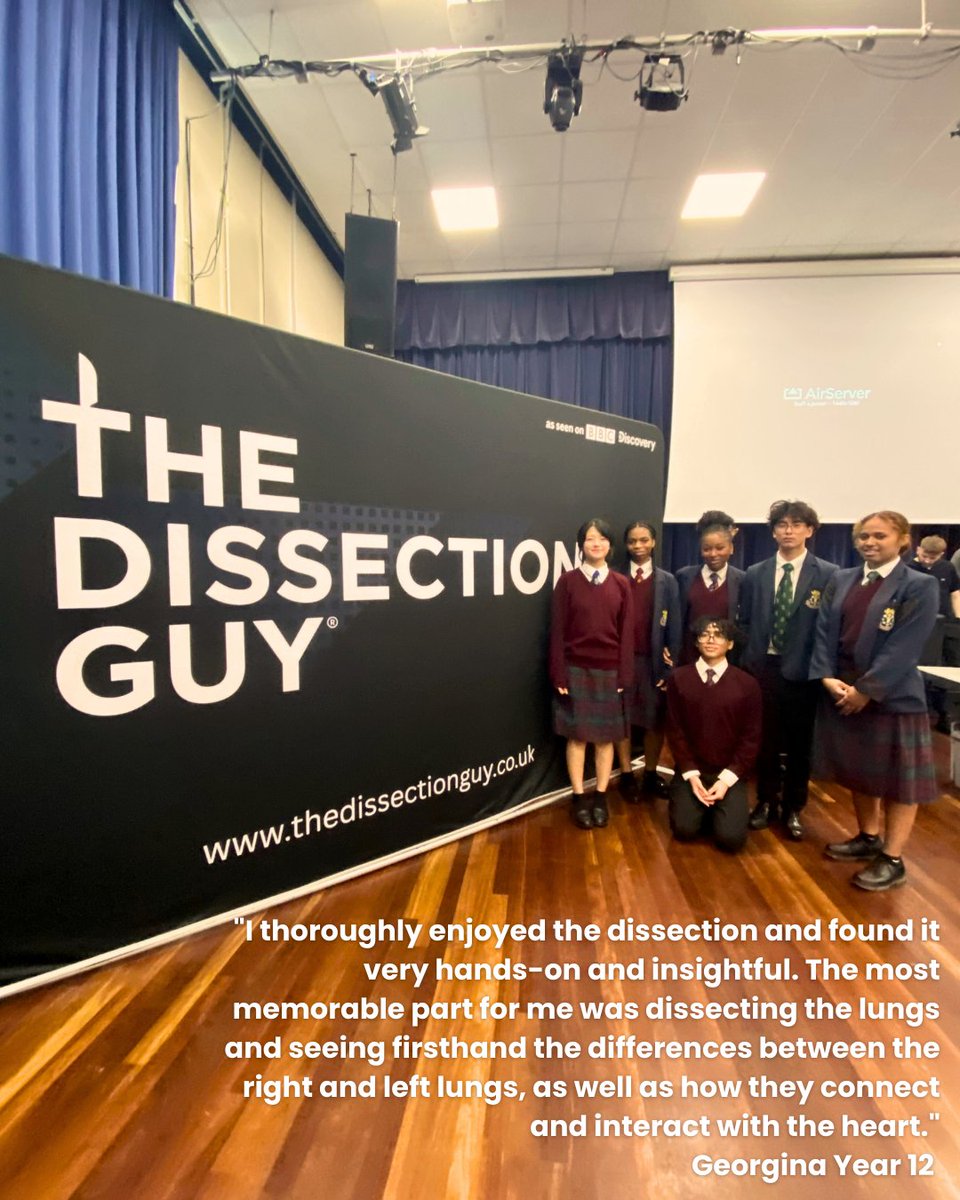 DOYRMS's tweet photo. A group of our Year 12 A Level Biology students from our Medical Society recently took part in a Pre-Med Dissection Day. Students explored the anatomy of the brain, eye, lungs and heart through hands-on dissections.
#STEM #FutureMedics #ALevelBiology #MedicalCareers https://t.co/JInAhEghCF