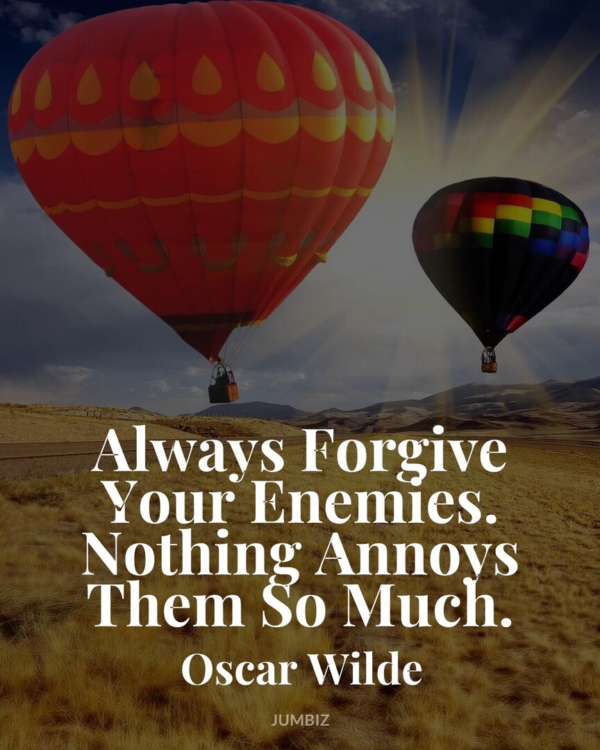 Wikbi_com's tweet photo. #TheGoodQuotes #MotivationalThoughts #OscarWilde : Always Forgive Your Enemies. Nothing Annoys Them So Much. https://t.co/kdCiVNJLxH