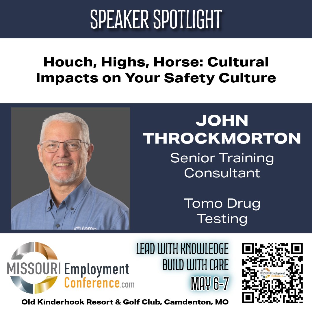 John Throckmorton, with <a href="/TomoDrugTesting/">Tomo Drug Testing</a>, will be training on safety culture at #MEC2026!

Speaker bios - conta.cc/3IocgUp

Register here - conta.cc/4uuWdNK
