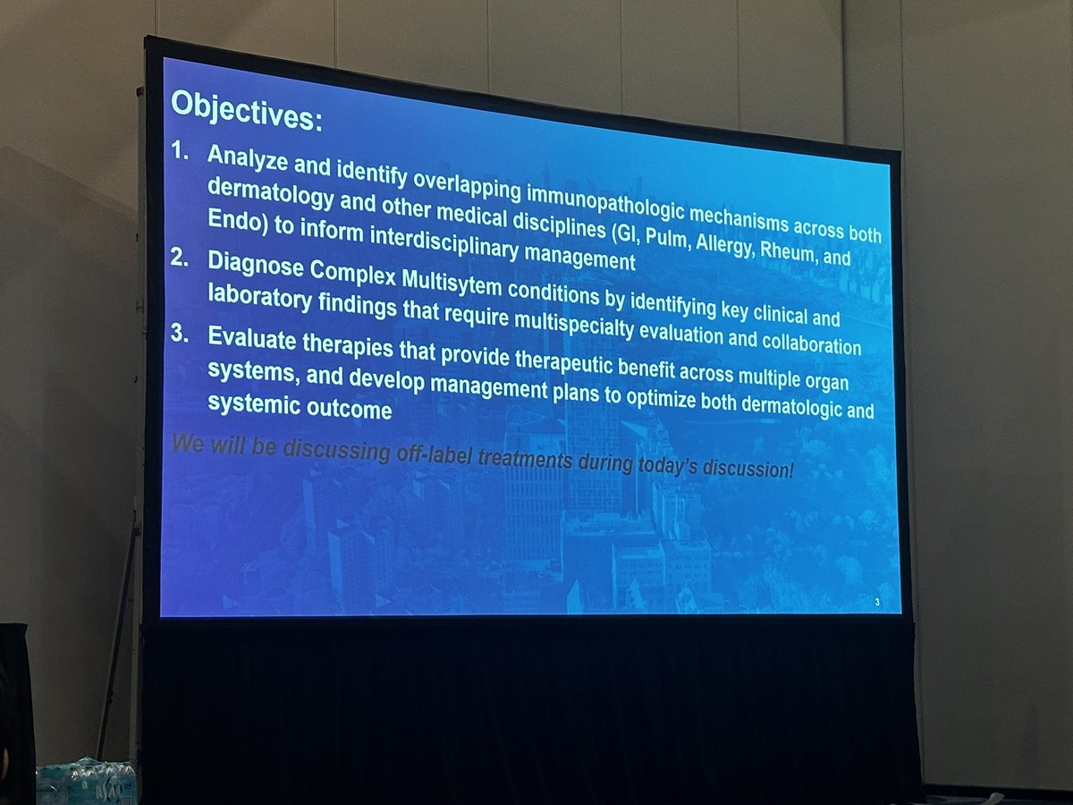 MSHSDerm's tweet image. “CrossTalk: Interdisciplinary Dermatology Made Simple: Pulmonary &amp;amp; Allergy” Dr. Jordan Talia discussed
Multisystem conditions—Hypereosinophllic syndromes, Eosinophilic Granulomatosis w- Polyangiitis, &amp;amp; their therapeutics at #AAD2026 #Denver  #complex
#dermatology @EmmaGuttman