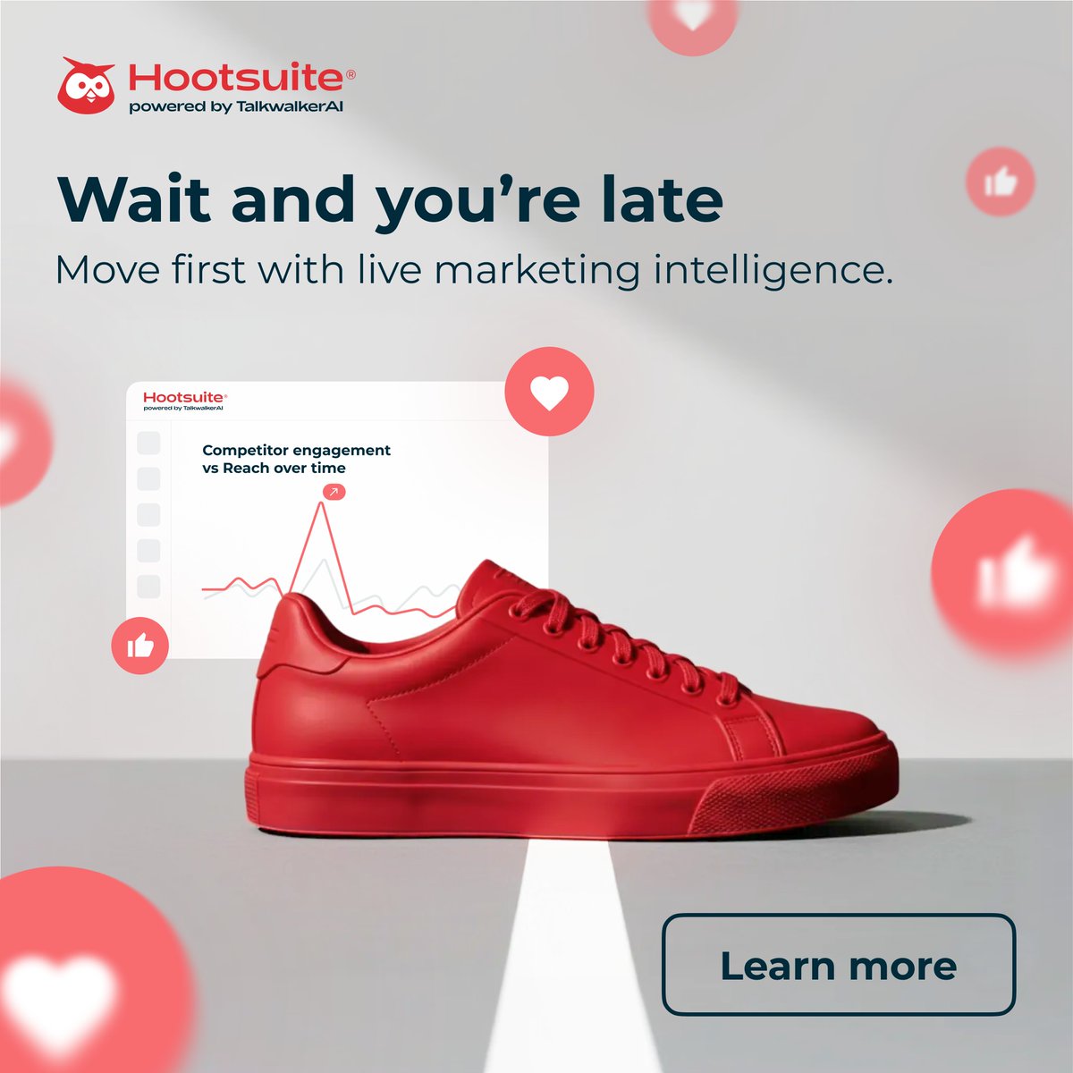 hootsuite's tweet photo. If you’re waiting on insight, you’re already behind. Stay ahead with real-time social intelligence from Hootsuite.