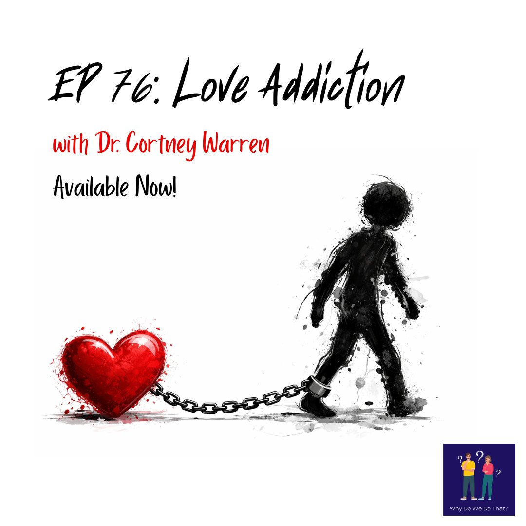 WDWDTPod's tweet image. Thanks to @DrCortneyWarren for joining me to discuss her new book, "Letting Go of Your Ex: CBT Skills to Heal the Pain of a Breakup and Overcome Love Addiction." Ep link below.

#BreakupRecovery #LoveAddiction #Heartbreak #EmotionalHealing #MentalHealth #PsychologyPodcast