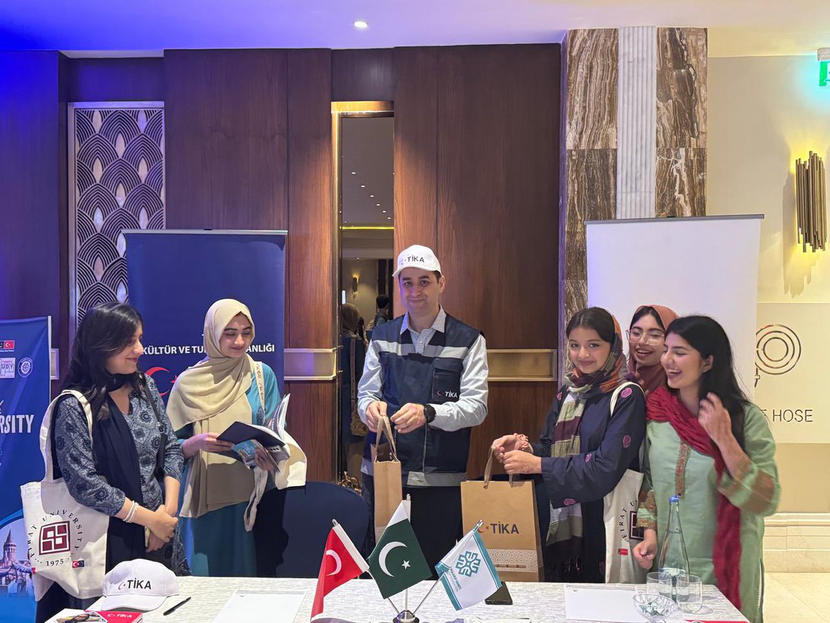 tikaislamabad's tweet photo. We joined the Turkish University Fair 2026 in Islamabad, organized by @TMaarifVakfi .
Met inspiring young candidates, shared TİKA’s work in Pakistan — and added a little surprise 🎁
#HigherEducation #StudyInTurkiye #ScholarshipOpportunity https://t.co/mxPoMeIvDa