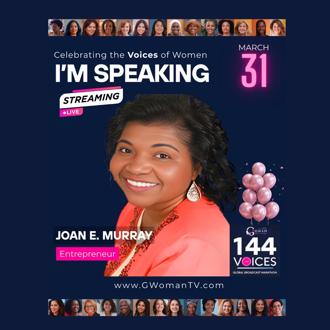 jmmseedsofhope's tweet photo. I’m one of the 144 voices speaking LIVE on G-Woman TV. Join us on March 31 for a 12-hour global broadcast organized by G-Woman Media to celebrate the power of women’s voices, visibility, and values. You can watch me on air at [5:00 AM] on https://t.co/qH3fMPj3a6. https://t.co/iZMhWEJXdV