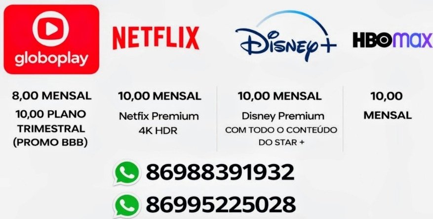 Essa semana começam os playoffs da Superliga de Vôlei, tem fórmula 1 no SporTV 3, além da reta final do #BBB26. Tudo isso no Globoplay. 

Também tenho tela Netflix | Disney | HBO e muito mais!!! ✅

Tenho feedbacks no post que está fixado. Meu contato está na bio. Chama!😉

#BBB