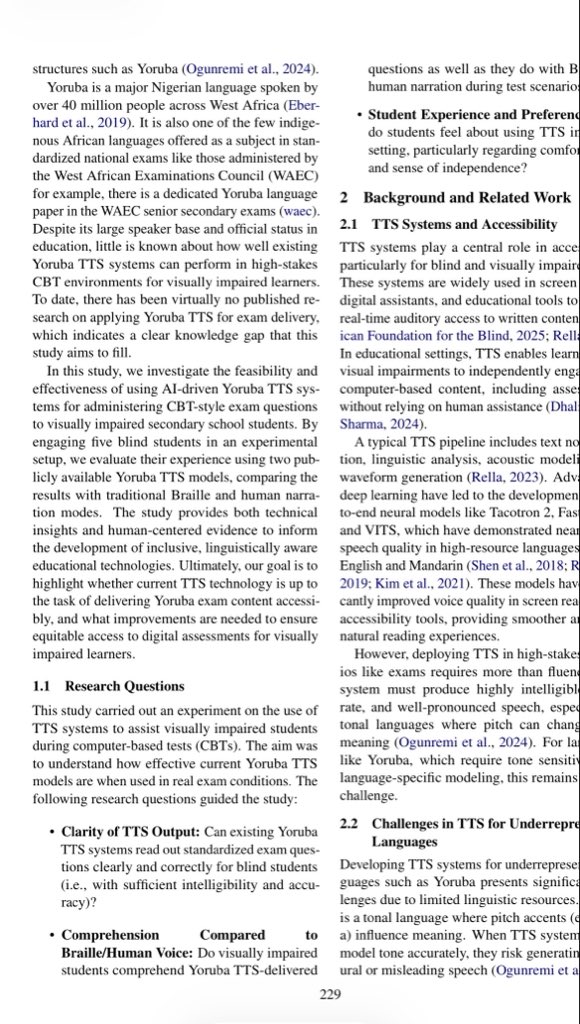 LyngualLabs's tweet image. We are thrilled to announce that our team at LyngualLabs has their latest research accepted at the 7th African NLP Workshop in Rabat, Morocco!
Read the full paper here: aclanthology.org/2026.africanlp…

#LyngualLabs #AfricaNLP #NLP #Yoruba #Accessibility #InclusiveAI #SpeechAI #EACL2026
