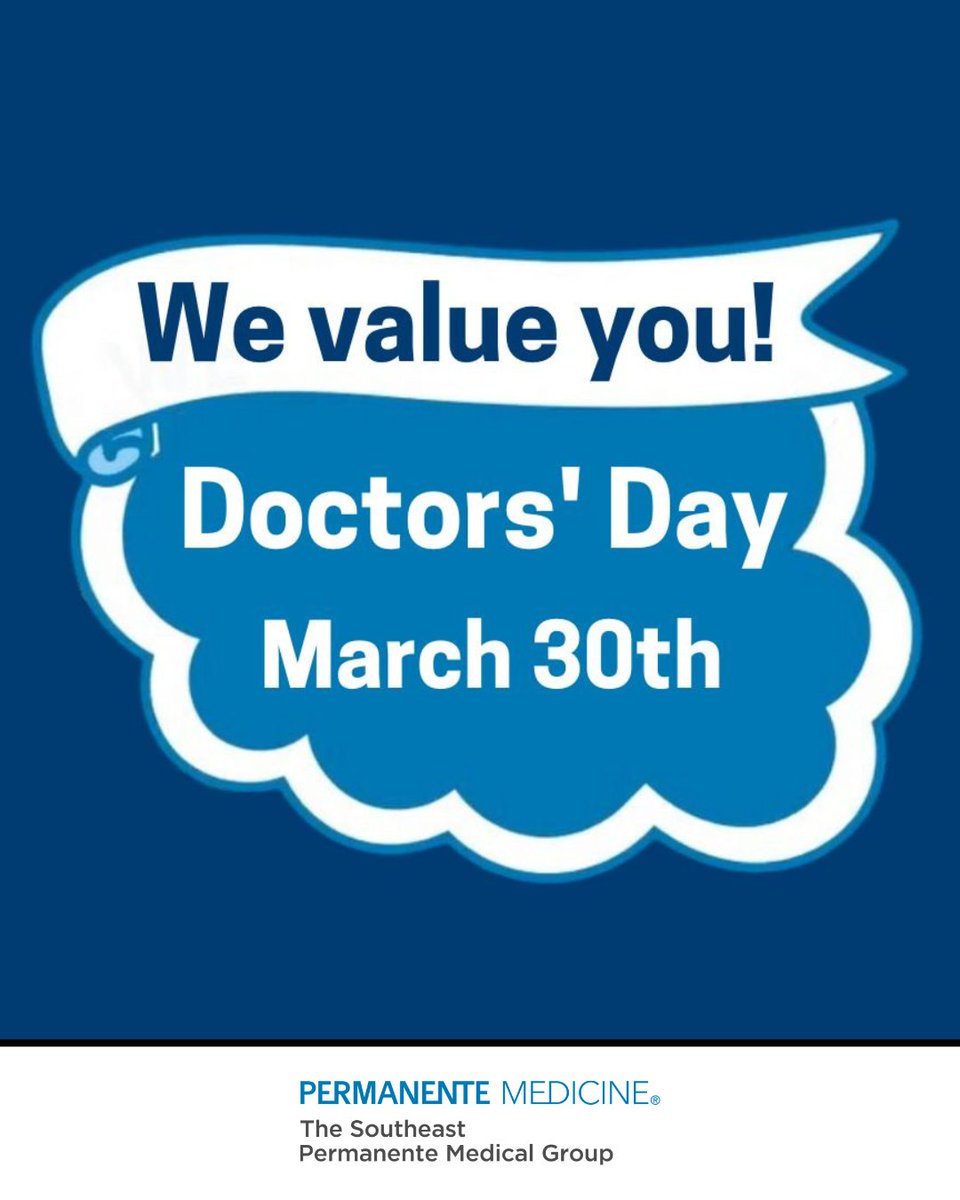 TSPMGCareers's tweet image. Today we celebrate the dedication, compassion, and impact of our physicians at TSPMG. 🩺

Thank you for all that you do for our patients, our teams, and our communities—today and every day. 💙

Happy Doctors’ Day!

#DoctorsDay #HealthcareHeroes #PermanenteMedicine #TSPMG