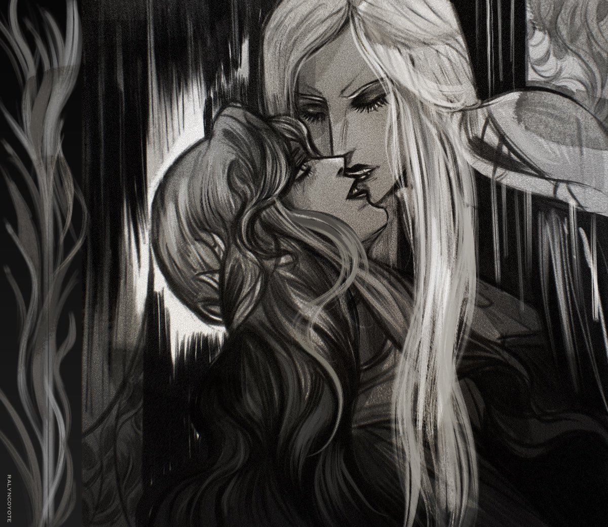 RalynCoyote's tweet photo. Old yuri sketch (edit)
Carmilla/Lenore
#Castlevania https://t.co/l6xEaZxv6G
