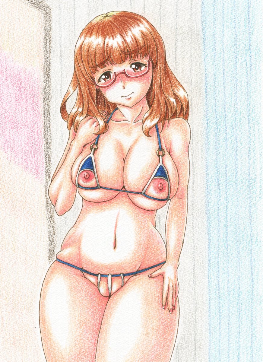 #私の絵の圧倒的なこだわり 
#過去絵 
アナル、と言いたいところですがこだわりというならば肌と瞳の塗り表現こそ 