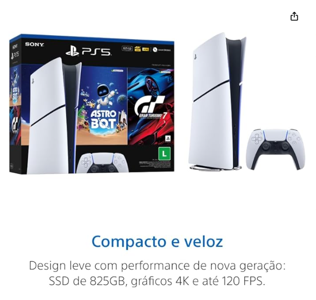 APROVEITA QUE VEM 2 JOGOS E DIA 02/04 VAI SUBIR O PREÇO ABSURDAMENTE!!!!

PlayStation®5 Slim Digital 825GB – Pacote ASTRO BOT e Gran Turismo 7

3.523,77 no pix!
ou em 10x de R$ 378,90 sem juros

🔗amzn.to/3NyyqvN