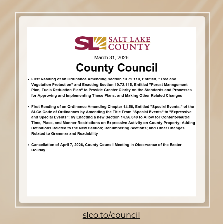 Salt Lake County Council tweet media