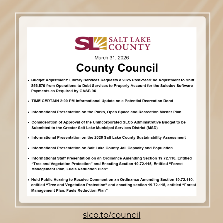 Salt Lake County Council tweet media