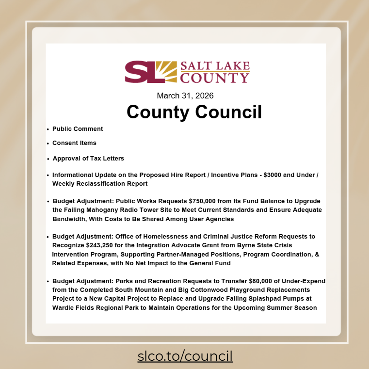 Salt Lake County Council tweet media