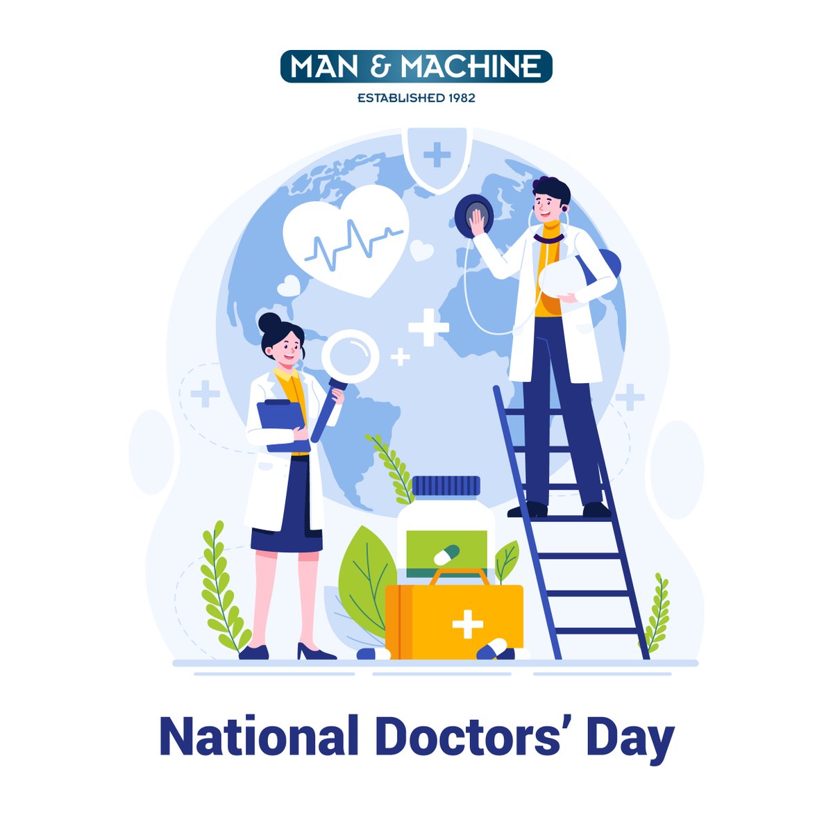 Thank you to the doctors who make a difference every day. 🩺 #DoctorsDay #manandmachineinc