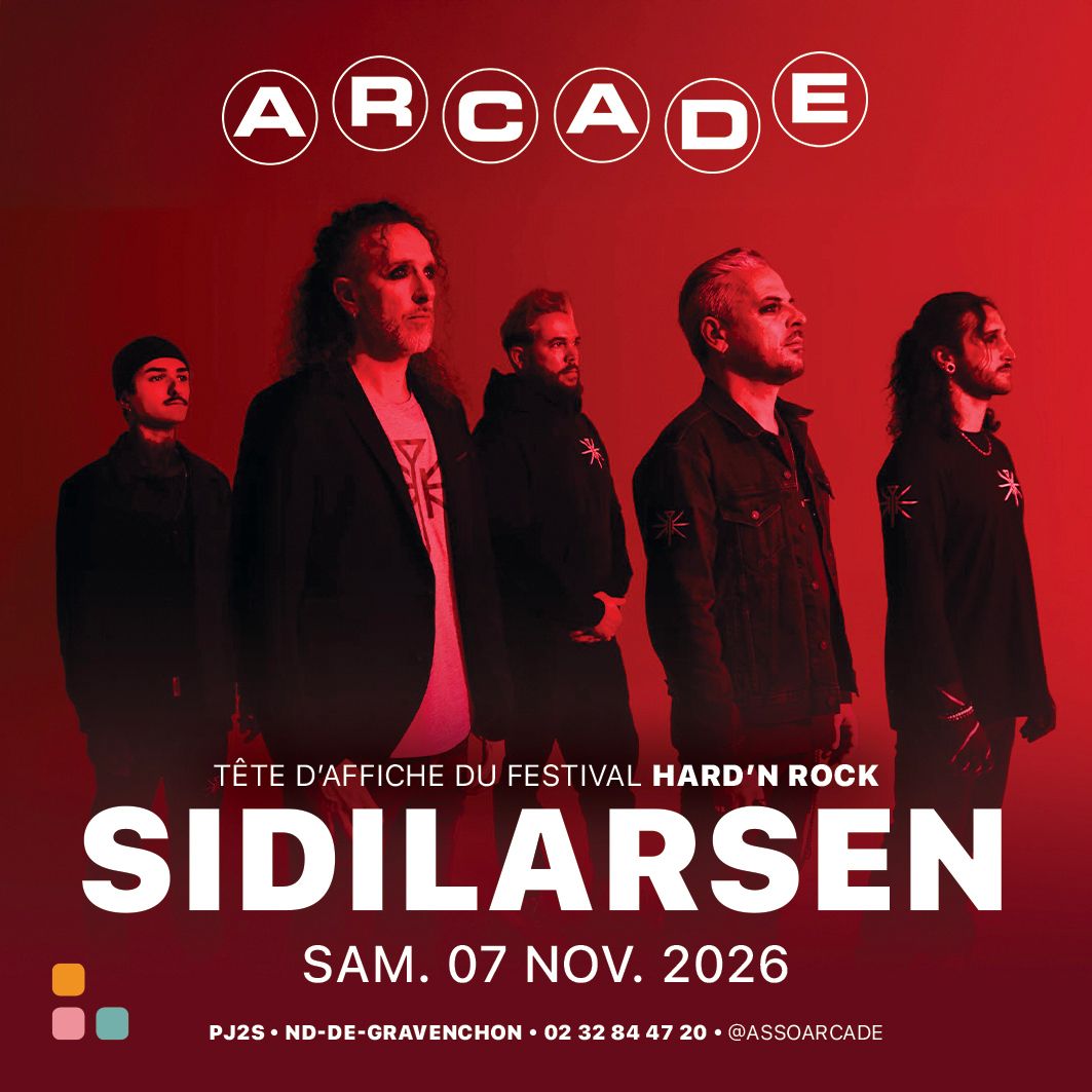 assoarcade's tweet photo. 🚨29 ans. 8 albums.
Une seule trajectoire : frapper fort.

@Sidilarsen, référence majeure du métal français, débarque avec la puissance de ceux qui n’ont jamais lâché le feu. Hellfest. Motocultor. Garorock. Dour.
Les plus grandes scènes ont déjà encaissé l’impact. La nôtre aussi. https://t.co/0nUxjCc7LU