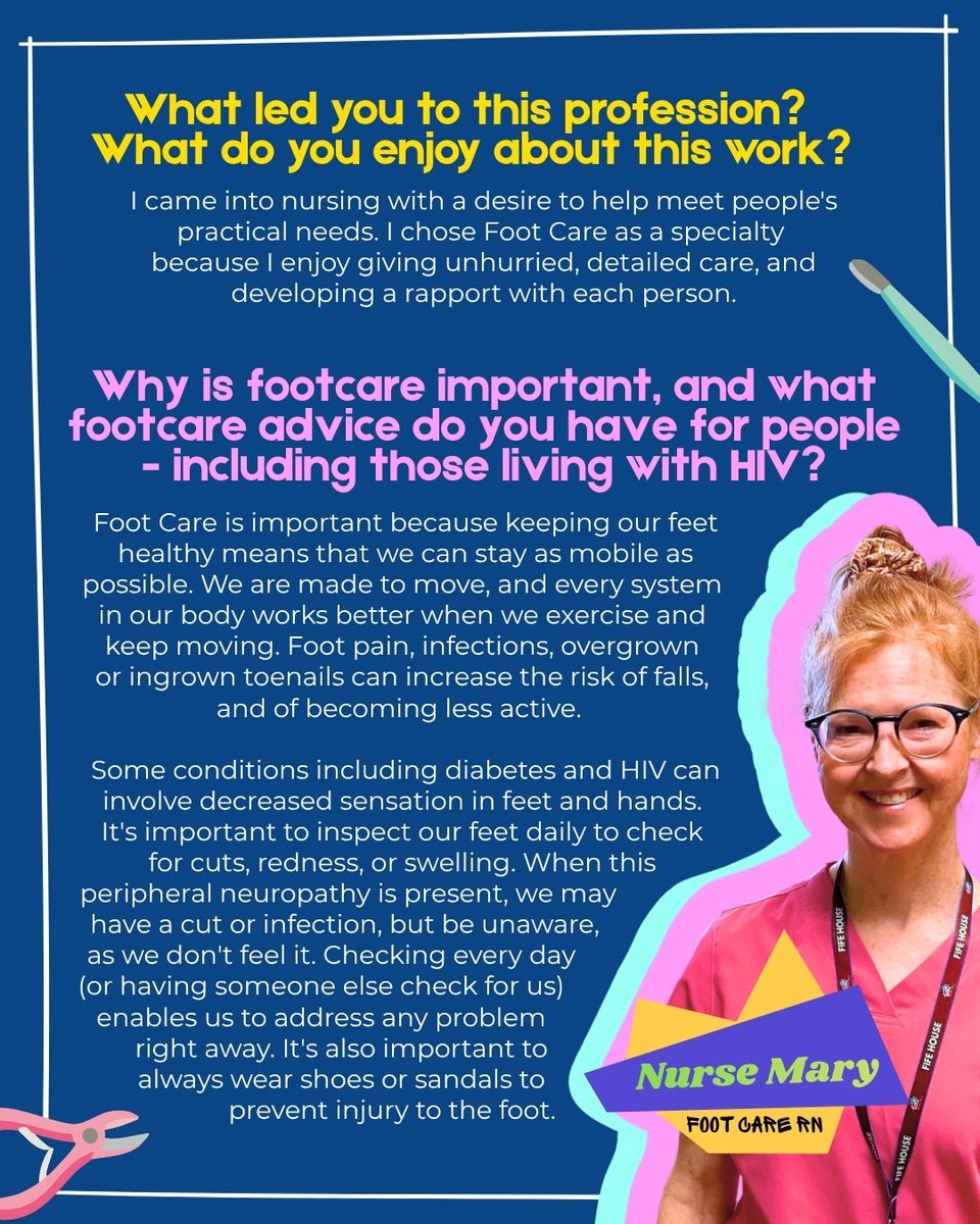 FifeHouse's tweet image. Meet Nurse Mary, who provide footcare for our residents, particularly at Sherbourne location. #Footcare is part of our holistic approach to support well-being of our clients who can't afford professional care due to their modest income. Support our work: ow.ly/AEPJ50YzQEV