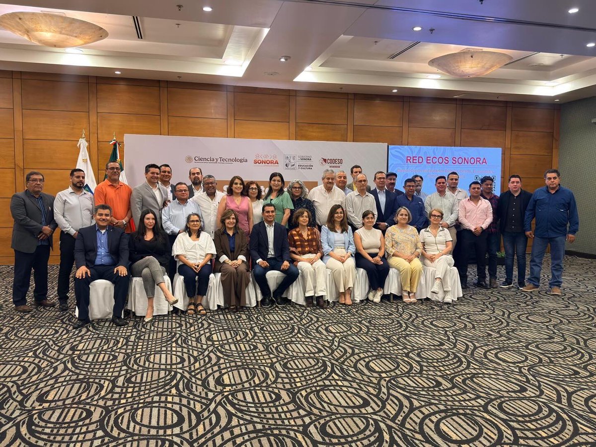 denacamarena's tweet photo. La Universidad de Sonora fue parte del encuentro de la comunidad académica del estado con la Dra. Rosaura Ruiz Gutiérrez, en el marco de la reunión de la Red ECOS Sonora. 🦉
#RedECOS #Ciencia #Innovación https://t.co/Rbuy0R9qtb