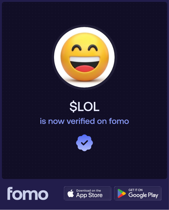 LOL ($LOL) is now verified on fomo <a href="/lolonsollol/">LOL</a>