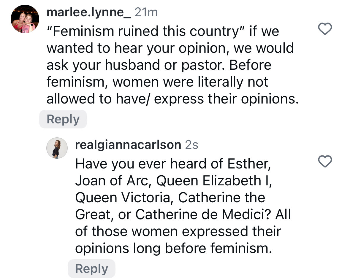 Gianna Carlson tweet media