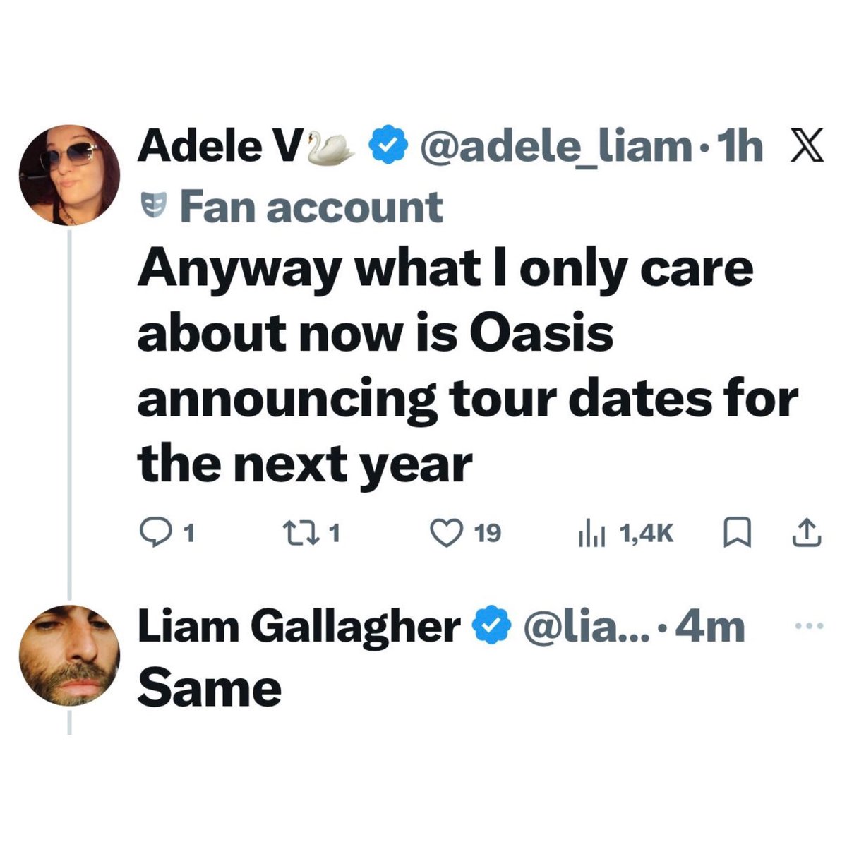 Oasis Mania tweet media