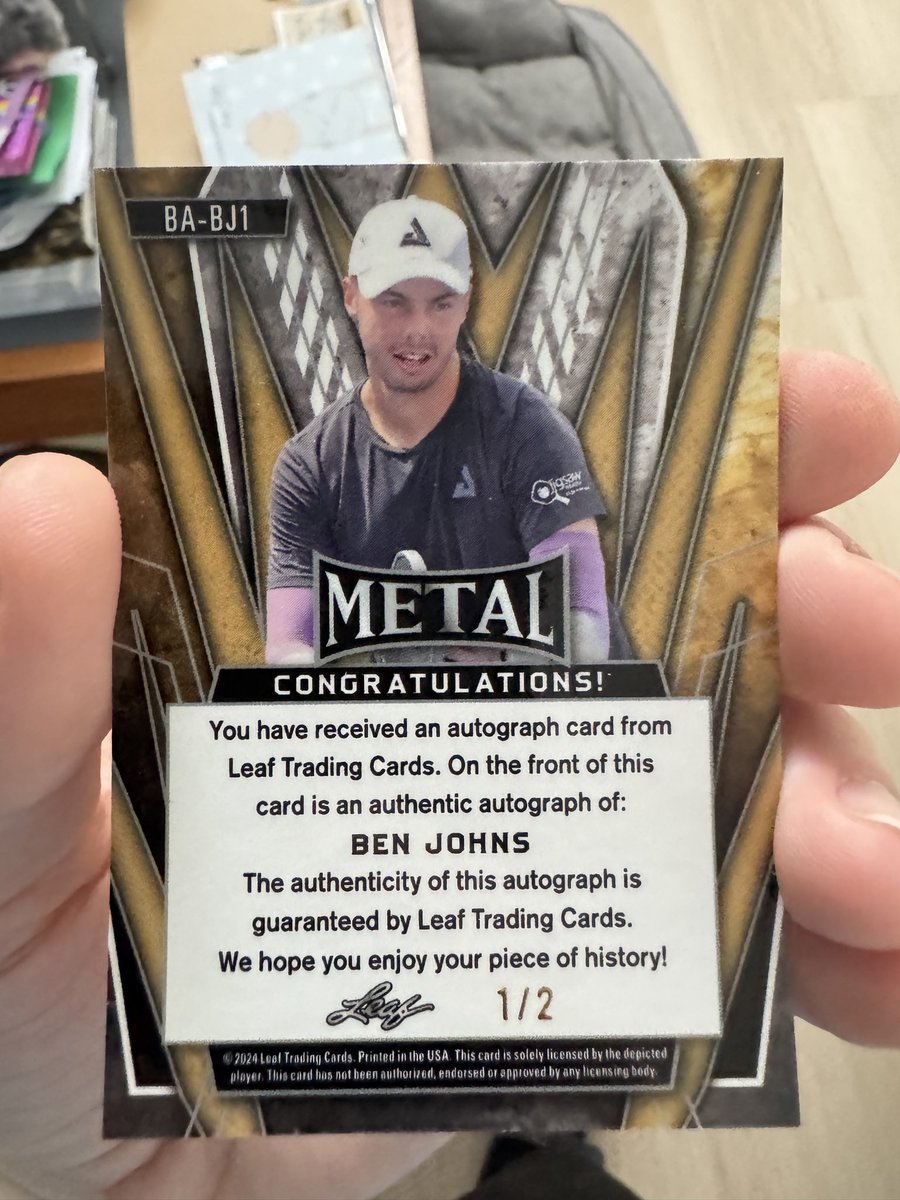 ohfenn's tweet photo. @Leaf_Cards 
This Ben John’s guy any good? https://t.co/8Rn2jGeJDP