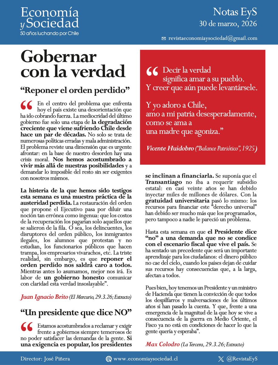 Economía y Sociedad tweet media
