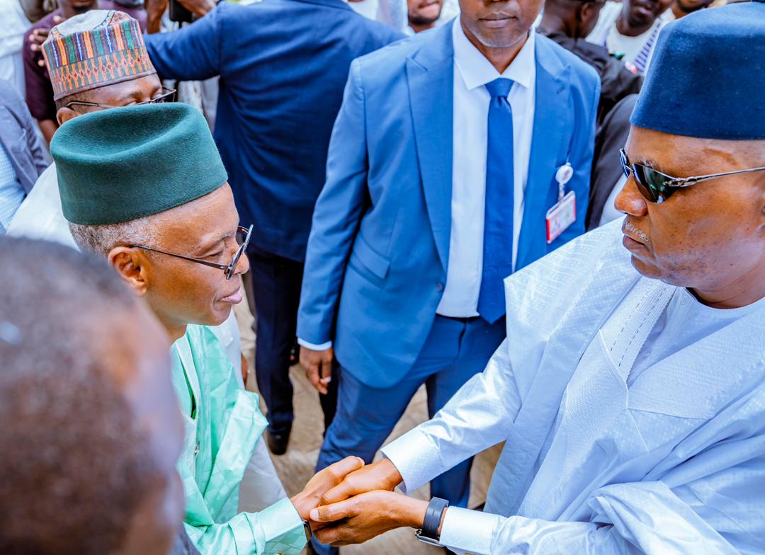 stanleynkwocha_'s tweet photo. STATE HOUSE PRESS RELEASE

VP Shettima Visits El-Rufai, Consoles Ex-Kaduna Gov Over Mother's Demise

Vice President Kashim Shettima @officialSKSM has commiserated with former Governor of Kaduna State, Mallam Nasir El-Rufai @elrufai , over the death of his mother, late Hajiya Fatima Umma. 

The Vice President who paid the El-Rufai family at their Abuja residence called for collective effort in uniting the nation aside political differences. 

Senator Shettima prayed for the repose of the soul of the late matriarch of the El-Rufai family. 

The late Hajiya Fatima Umma El-Rufai passed away on Friday, March 27, 2026 in Cairo, Egypt, at the age of 96.

The Vice President  was received by former Governor of Bauchi State, Ahmad Adamu Muazu; former Chief of Army Staff, General Abdurrahman Dambazau; Abdullahi Sarkin Gobir Adiya, and the member Representing Kaduna North, Bello El-Rufai, Bashir El-Rufai.

Stanley Nkwocha
Senior Special Assistant to The President on Media & Communications
(Office of The Vice President)
30th March, 2026