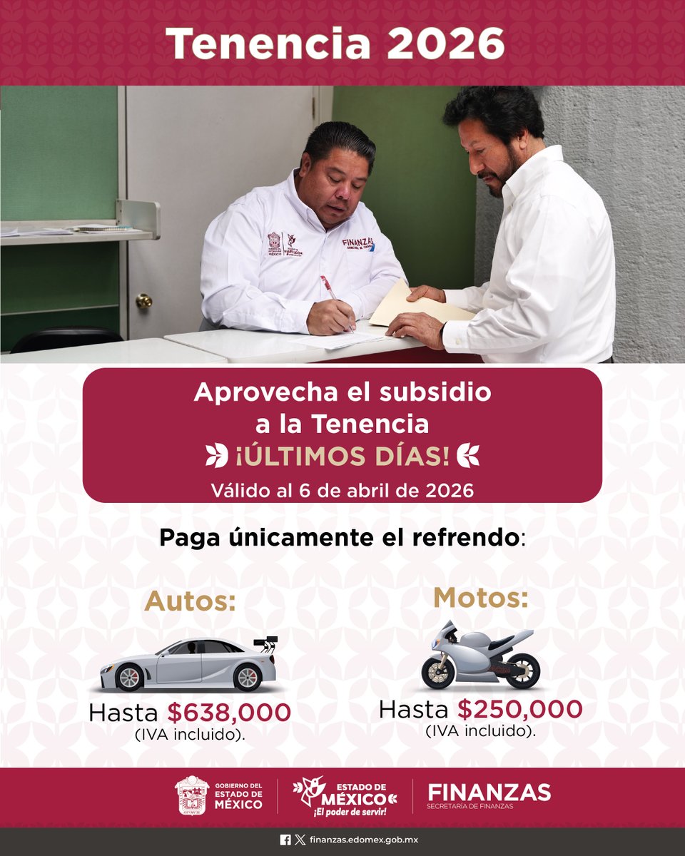 Secretaría de Finanzas del Estado de México tweet media