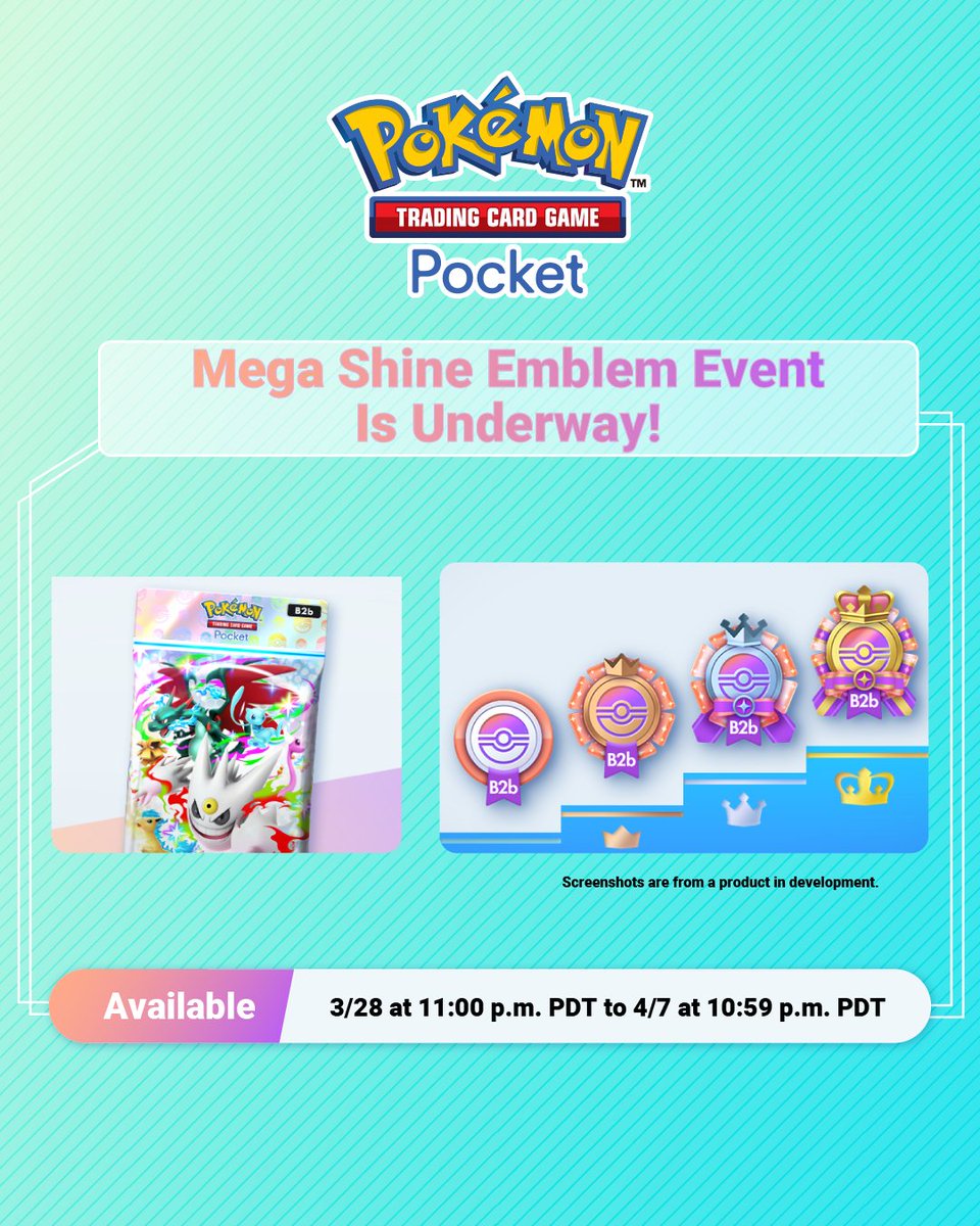 In case you hadn't noticed, the Mega Shine Emblem Event has started!

Work your way to the top and earn that gold before the event ends 🥇