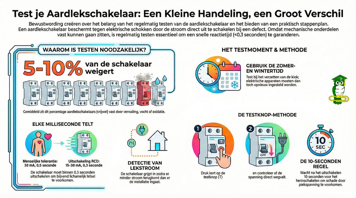 SmitOpleidingen's tweet photo. Het is weer zover: de overgang van wintertijd naar zomertijd. Natuurlijk test je dan je aardlekschakelaar(s). https://t.co/zsM5U7jRuO