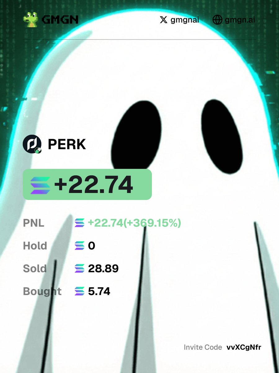 GhostSignaI's tweet photo. Ya'll need to start working with data and pattern recognition or else you'll be left behind...
Here f.e a good win from yesterday with $perk

Data > Gambling https://t.co/jUrmQoaFEL