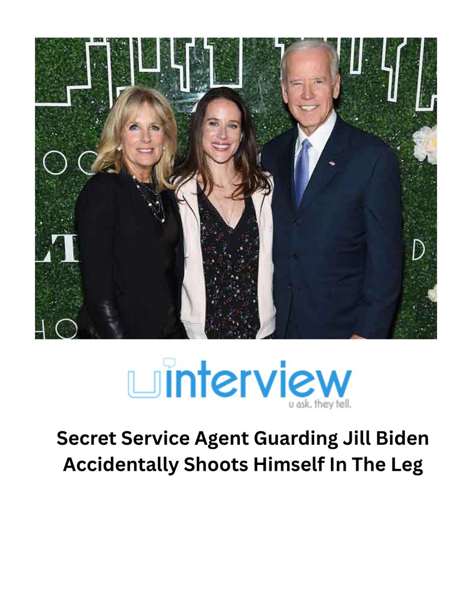 uinterview's tweet image. Secret Service Agent Guarding Jill Biden Accidentally Shoots Himself In The Leg

#SecretService #JillBiden #News

Follow @uinterview for the best celebrity news, interviews &amp;amp; exclusives

Read More: uinterview.com/news/secret-se…