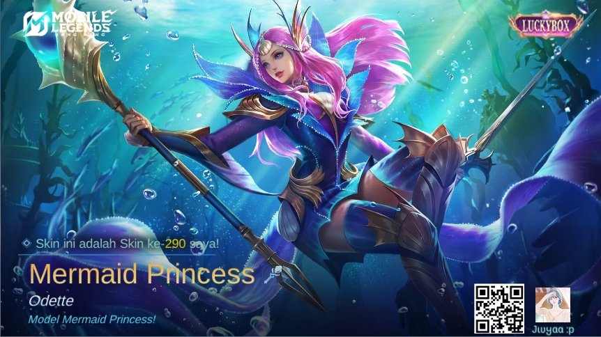 Saya baru saja mendapatkan Skin baru Mermaid Princess di Mobile Legends: Bang Bang! Ayo kita berhadapan melawan Player MOBA terbaik dunia bersama-sama! 
r8qs.adj.st/appinvites?adj…