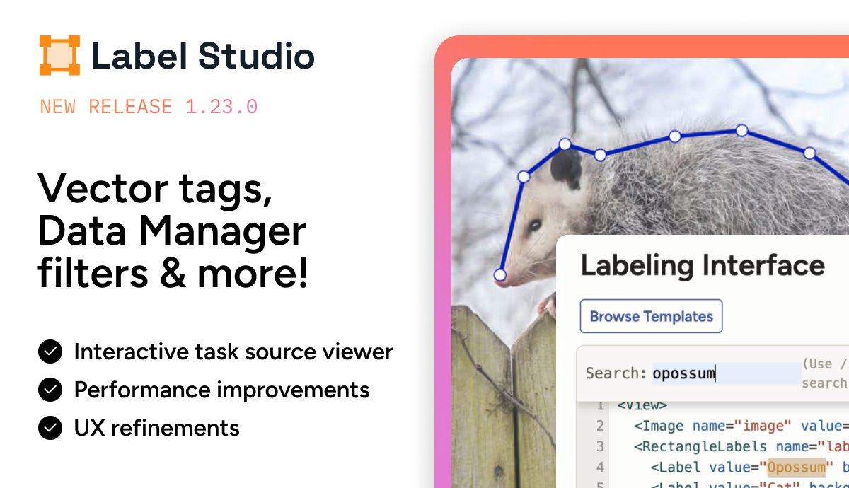 Label Studio tweet media