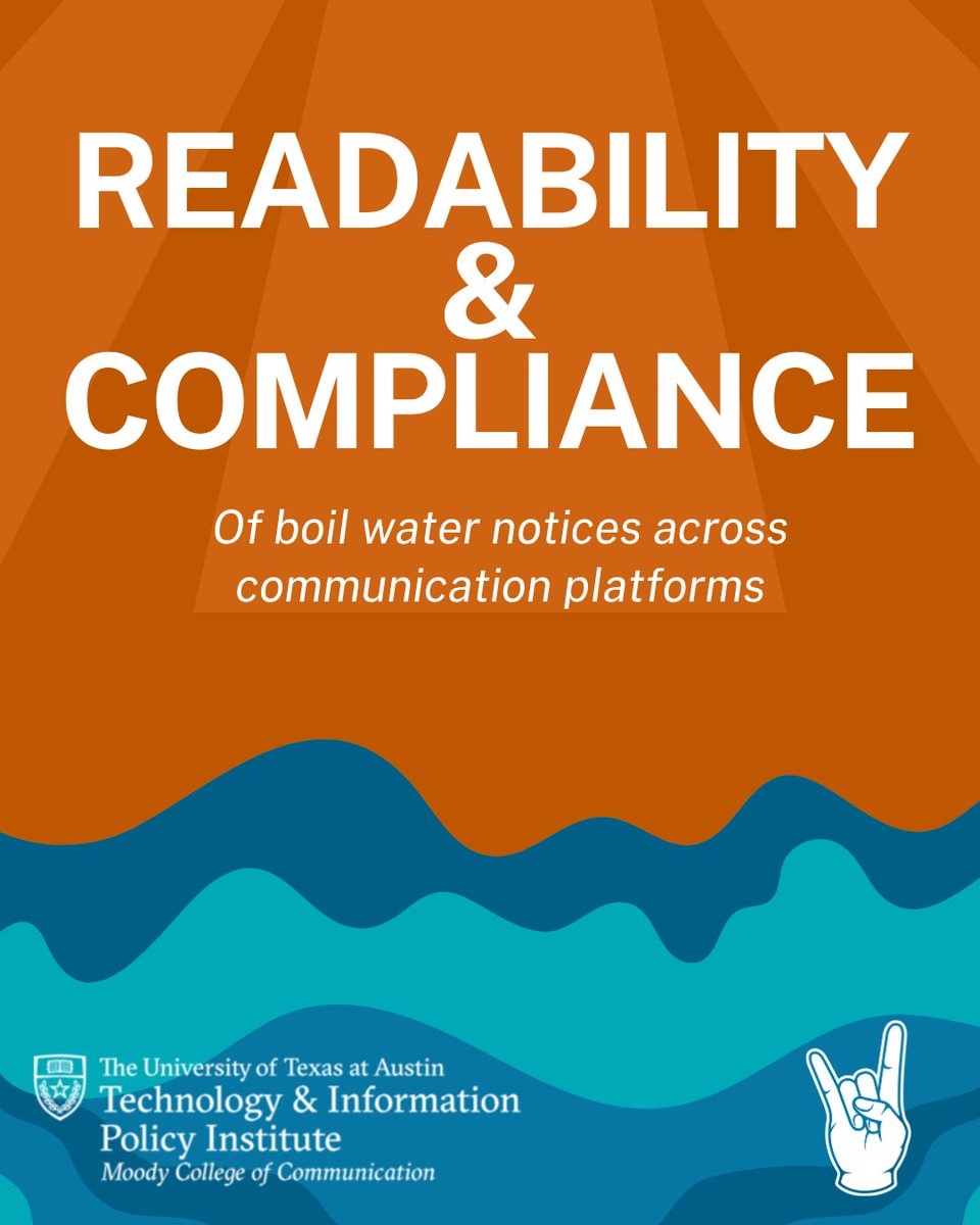 TexasTipi's tweet photo. New Study: The trade-off between legal compliance and clarity in water emergencies. 97% of social posts miss the mark.

Full open-access article: https://t.co/BME7IaIrWH #PublicSafety #Research #utaustin #tipi https://t.co/f6GqntCuVq