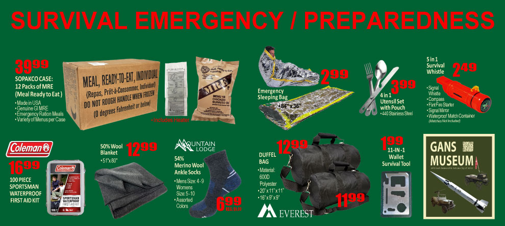 generalarmynavy's tweet photo. SURVIVAL EMERGENCY / PREPAREDNESS #generalarmynavy #emergencypreparedness #militarysurplus #messkit #backpack #pouches #canteens #camping #hiking #outdoors #Survival https://t.co/f14sHVBGck... https://t.co/3zDU9yR24n... https://t.co/hLcdCGlzvT... https://t.co/XKnyRbKtf2 https://t.co/epRVRx9zIF
