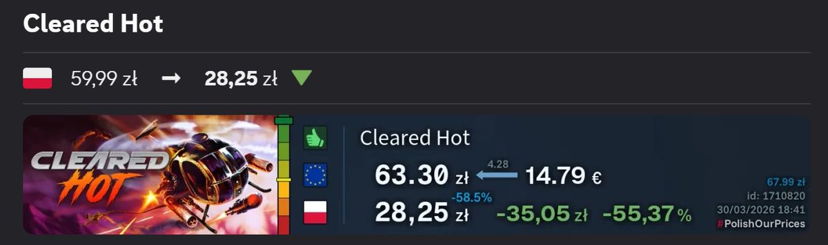 Polish Our Prices tweet media