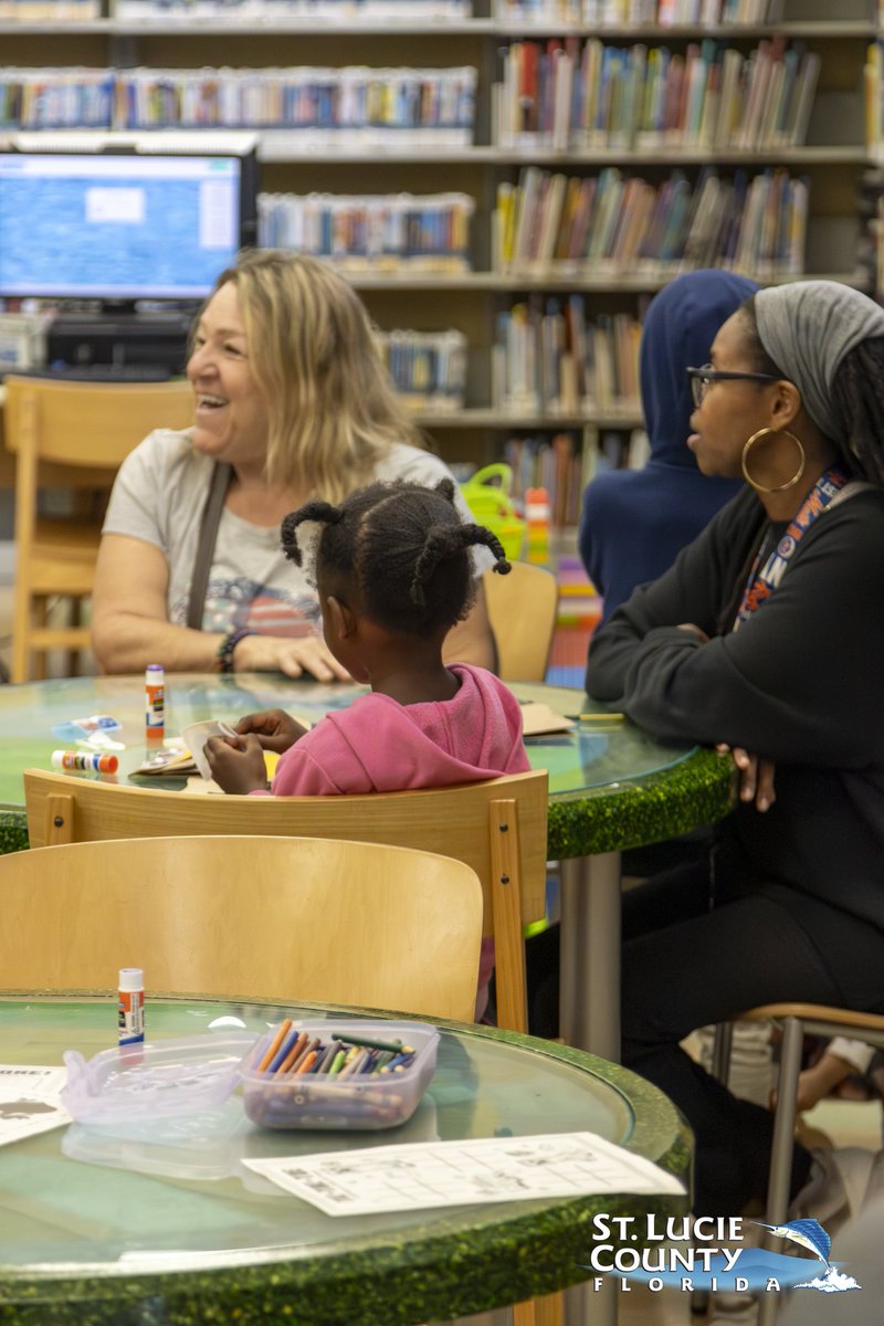StLucieGOV's tweet image. The Hurston branch library offers storybook crafts for kids, sewing machines for adults, and one-on-one tech help! Visit stlucieco.gov/departments-an… or call 772-462-2154. #StLucieCounty #Library #Program