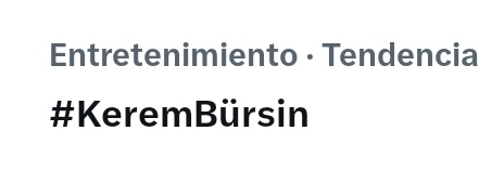 Y solo escribo en Twitter 😏
#KeremBürsin