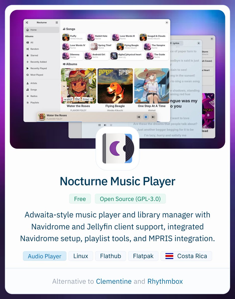 Completely free and open-source music library player with no telemetry ...