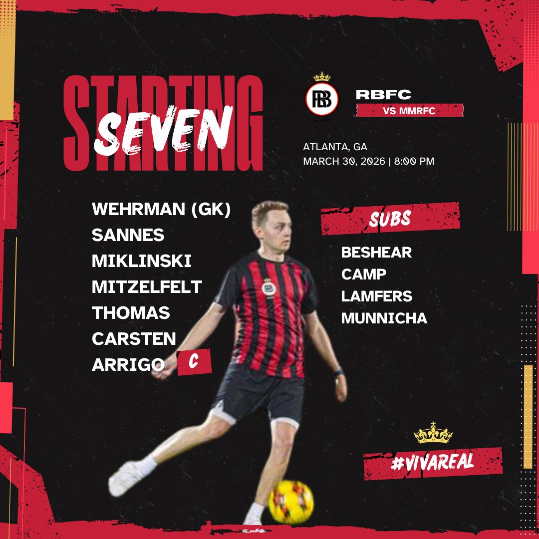 RealBraselton's tweet photo. 🚨 TEAM NEWS 🚨

#VIVAREAL 👑🔴⚫️ https://t.co/B4WhWg64YN