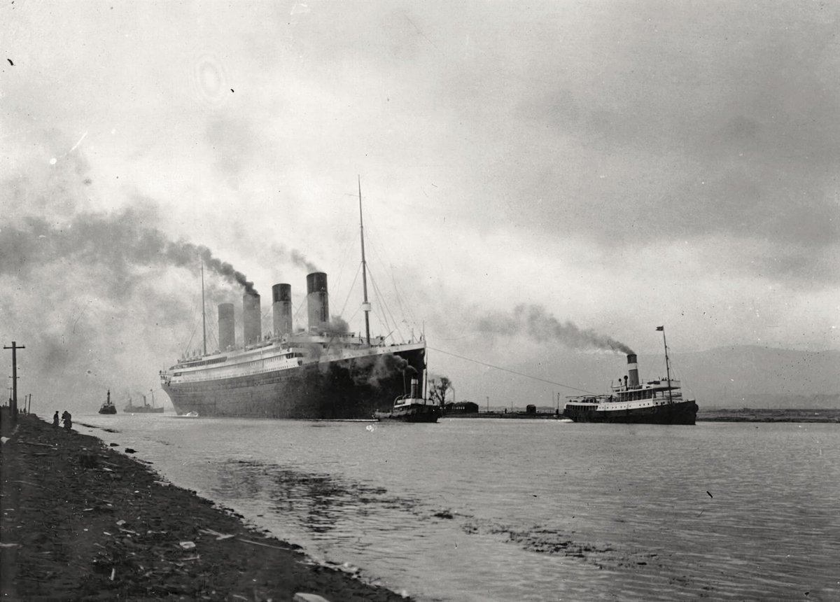 MeriaRmsTitanic's tweet image. 2nd April 1912, at 8.00 pm, #Titanic leaves #Belfast for #Southampton. A fire begins in the coal bunker between the boilers 5 &amp;amp; 6.
#OTD #TitanicTimeline #TitanicAnniversary #RMSTitanic #Titanic114 #Titanic2026 #OnThisDay