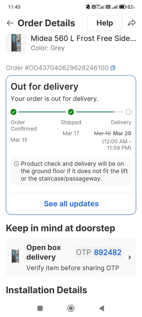 jitukhatri12's tweet photo. Aaj bhi sale Flipkart Ne delivery Kari nahin Hai 15 din ho gaye order diye hue abhi tak Mal delivery Hui nahin Hai https://t.co/AoN7kIG0Kx