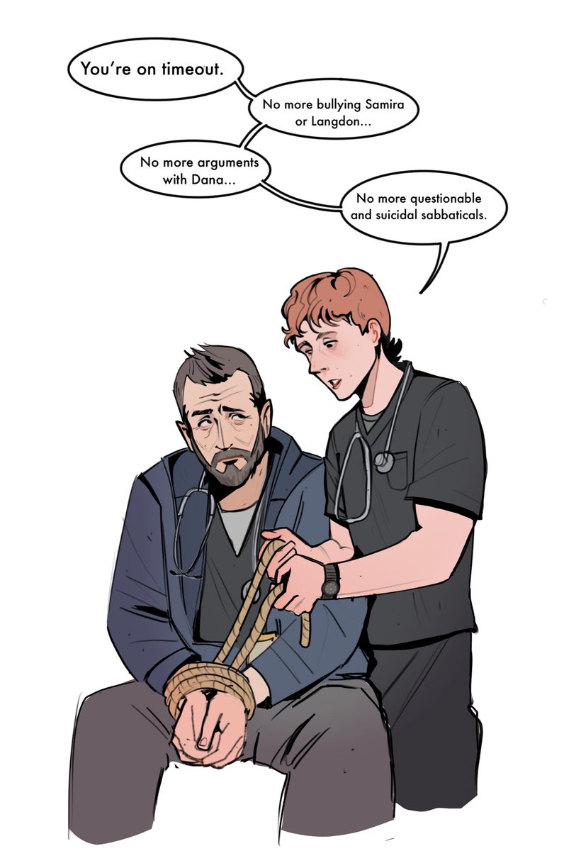 Don’t worry guys, Dennis contained the problematic individual #hucklerobby #thepitt